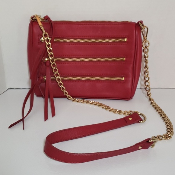 NWOT DANIER Red Leather Crossbody Purse - Picture 2 of 8